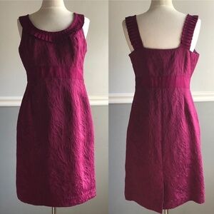 Isabella DeMarco Magenta Jacquard Cocktail Dress 6